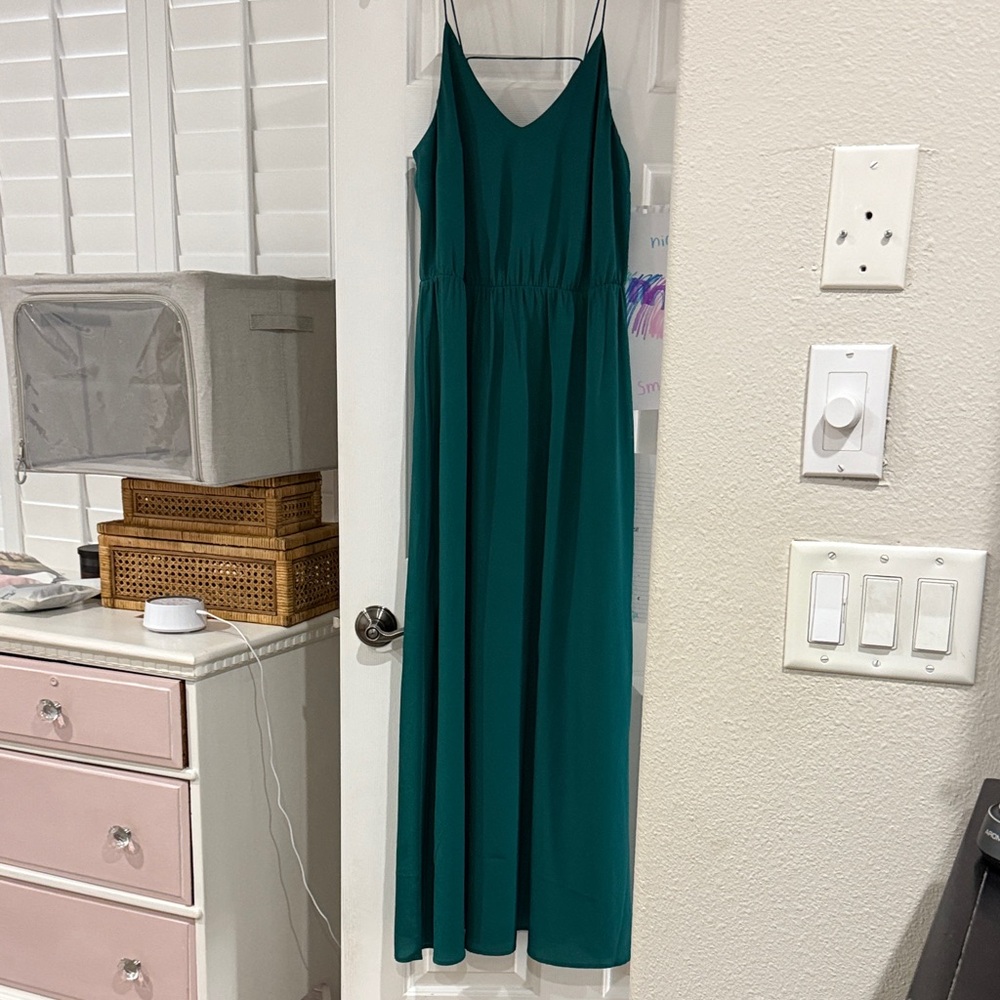 LOFT Teal Maxi Dress
